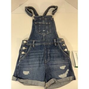 H&M Youth Size Medium (8) Sleeveless Denim Jeans Bib Overalls Girls Denim